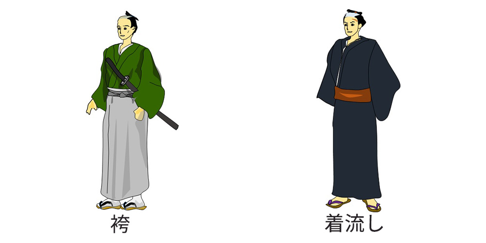 袴と着流し