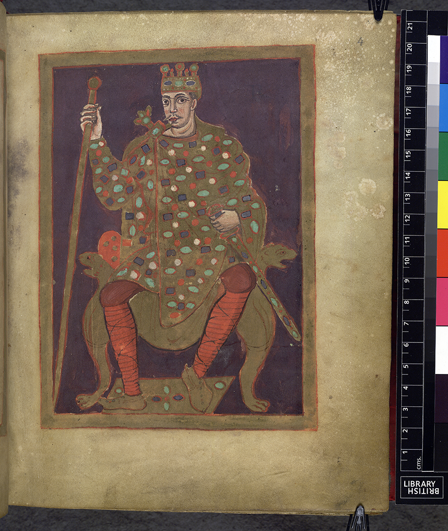 Medieval manuscript king