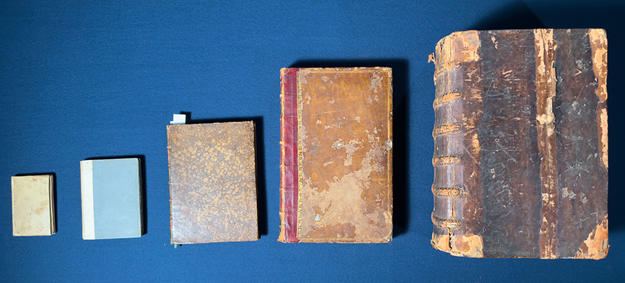 five books on the table